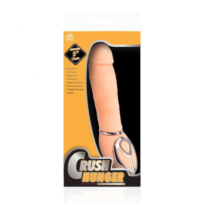 13 cm Crush Hunger Dijital Güç Kontrollü Silikon Vibratör