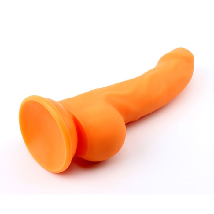 Carl L. Orange Turuncu Renkte Sıvı Silikon Dildo