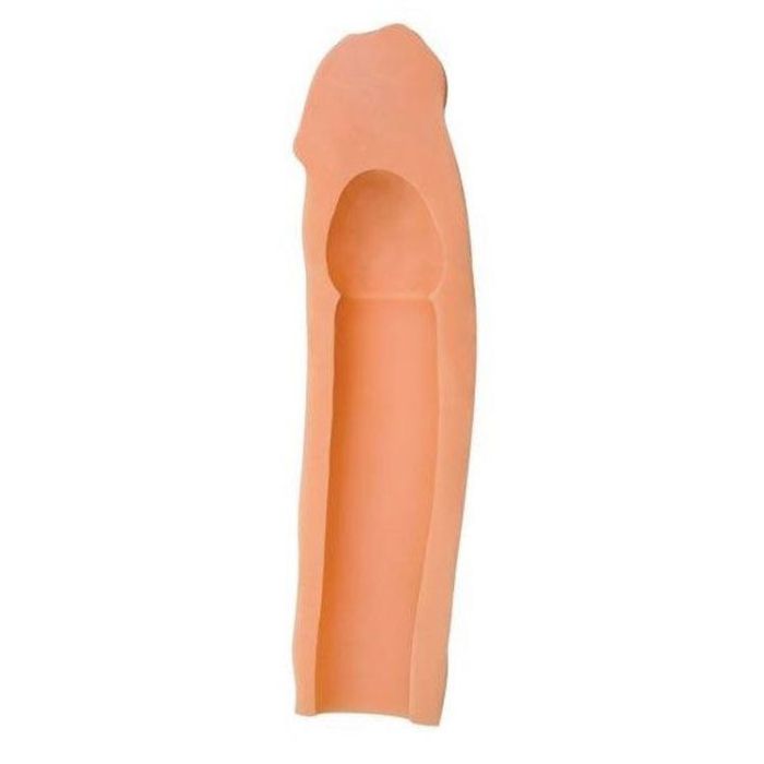 2,5cm Uzatmalı X-Tender Et Penis Kılıfı Ten Rengi