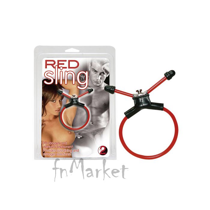 Red Sling Penis Ringi