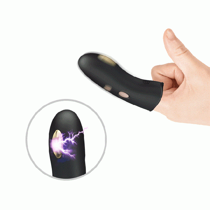 USB Şarjlı 7 Titreşim & Elektro Şoklu Klitoris Uyarıcılı Titreşimli Parmak Vibratörü