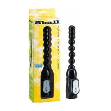 8 Ball Intruder Titreşimli Kademeli 8li Sıralı Anal Toplar Siyah