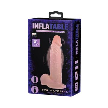 19 cm Pompalı Şişirilebilir Titreşimli Realistik Penis | Sexshop - 1 