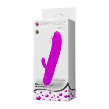 10 Fonksiyonlu Teknolojik Klitoris Uyarıcılı Dildo Vibratör - Arnd