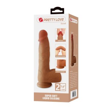 17,3 cm Realistik Vantuzlu Dildo Penis - Duvall