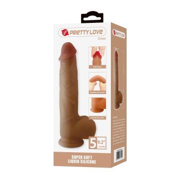 23,5 cm Realistik Vantuzlu Dildo Penis - Orton