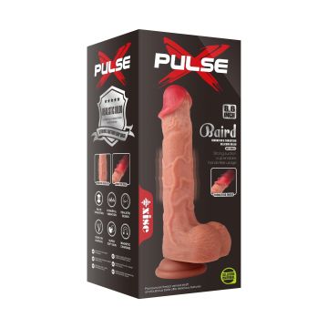 Belden Bağlamalı Uzaktan Kumandalı USB Manyetik Şarjlı 21,5 cm İleri Geri Hareketli Titreşimli Dildo - Baird