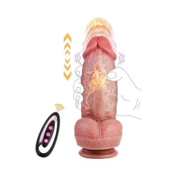 Thrusting Huge Thick Dildo Vibratör 21 cm