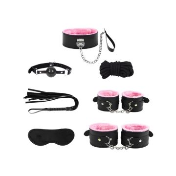 7 Parçalı Fetiş Set Pembe