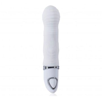 14 cm Snoo Beyaz Silikon Titreşimli Vibratör