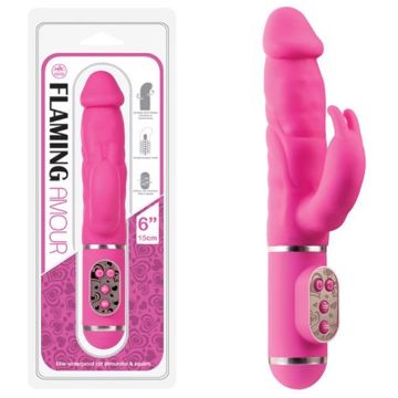 24 cm Flaming Amour Oynarbaşlı Vibratör