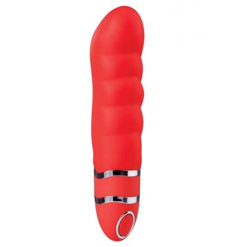 15 cm Zesty Silikon Anal Plug Kırmızı