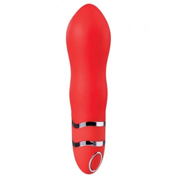 15 cm Zesty Silikon Anal Plug Kırmızı