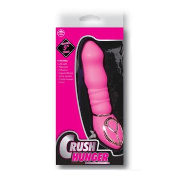 13 cm Crush Hunger Dijital Güç Kontrollü Pembe Vibratör Model 3
