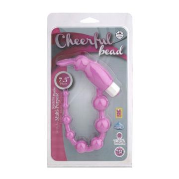 Cheerful Bead Titreşimli Anal Zevk Topları - Pembe
