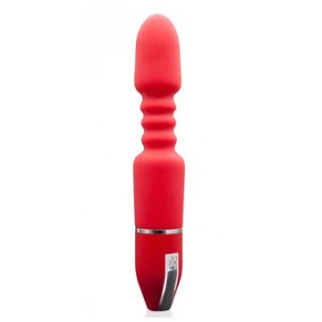 28 cm Insane Bükülebilir Titreşimli Anal Tıkaç - Kırmızı