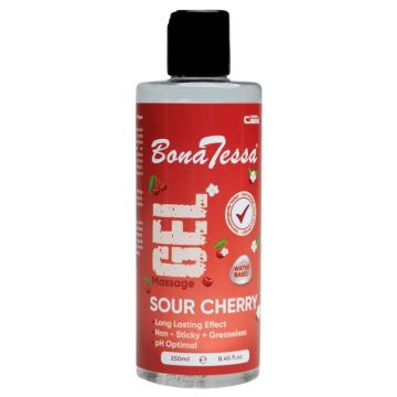 Bona Tessa Gel Vişneli 250 ml | Su Bazlı ve Uzun Süreli Masaj Jeli - 1