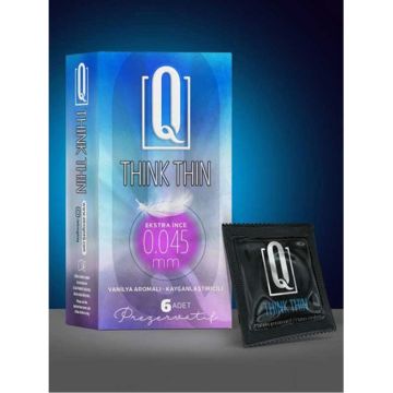 Q Think Thin 6'lı Ekstra İnce Prezervatif
