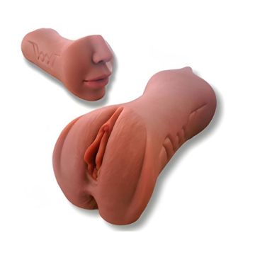 3 Girişli Vajina Anal Oral Mastürbatör