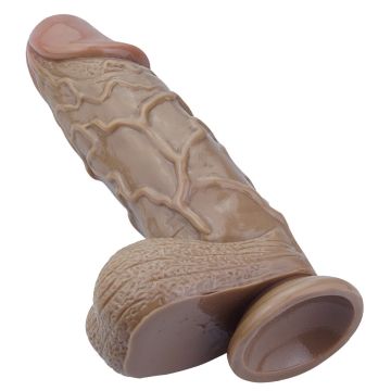 26 cm Gerçekçi Mega Dildo Melez Ten Rengi 1050 gr 