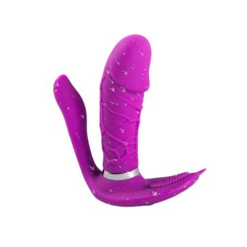 3’ü 1 Arada Uzaktan Kumandalı Giyilebilir Clitoris ve G-Spot Titreşimli Vibratör