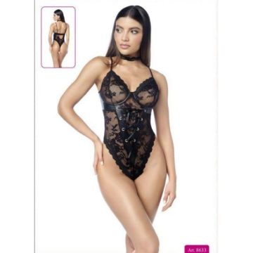 Fantezi Kostüm Serisi No: 8633 Bağcıklı Dantel Fantezi Body