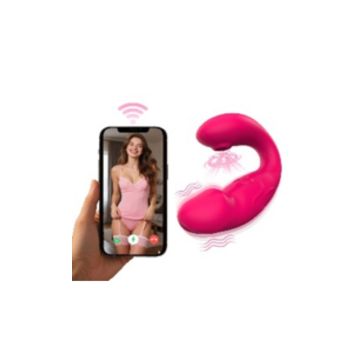 App Kontrollü Çift Motorlu Titreşimli Vibratör Pembe | Sexshop