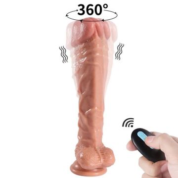 25 cm Jihad Knight Uzaktan Kumandalı Şarjlı Realistik Penis Döner Başlı