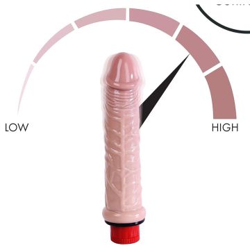 Slim Peplika 19 cm.Titreşimli İnce Realistik Vibratör