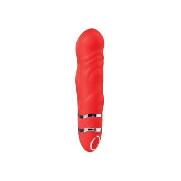 Zesty 10 Fonksiyon Titreşimli Kırmızı Vibratör (16 cm)