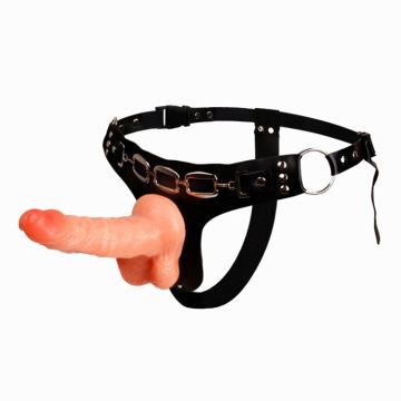 16 cm İçi Dolu Belden Bağlamalı Protez Penis