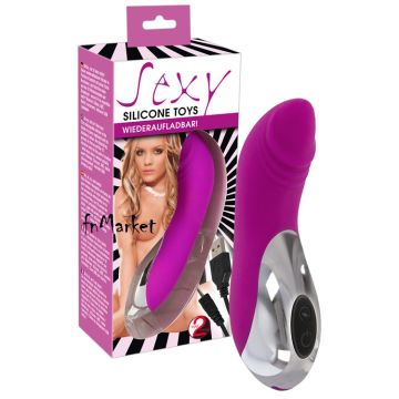 15 Sexy Silicon Usb Şarjlı Pembe Vibratör