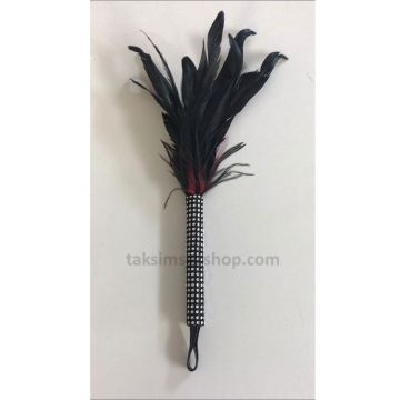 Tutamaç Yeri Taşlı Tüylü Fantezi Kırbaç