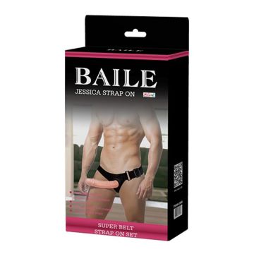 18 cm Harness İçi Boş Belden Bağlamalı Protez Penis