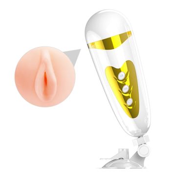 12 Fonksiyonlu USB Şarjlı Sesli Titreşimli Realistik Suni Vajina - Mastürbatör