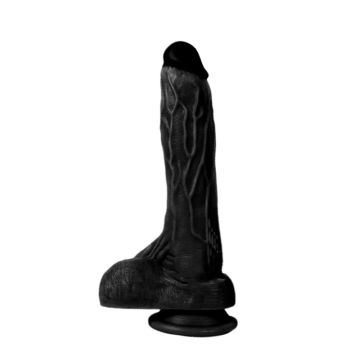 20 cm Gerçekçi Silikon Vantuzlu Zenci Penis - Holy Dragon