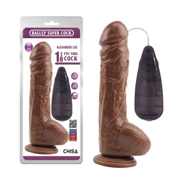 25 cm Gerçekçi Titreşimli Dildo Vibratör Penis