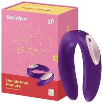 Satisfyer Double Plus USB Şarjlı 10 Titreşimli Uzaktan Kumandalı Vibratör