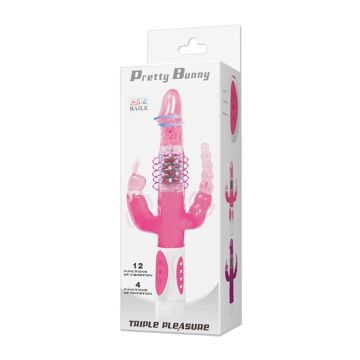 Oynar Başlı Klitoral & Anal Uyarıcılı Teknolojik Vibratör Penis