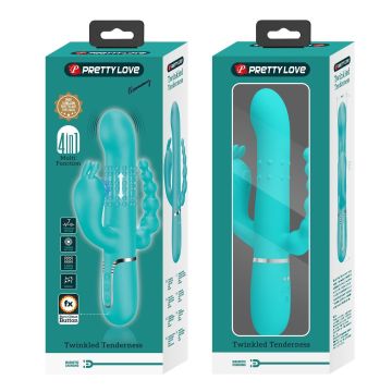 Manyetik Şarjlı Oynar Gövdeli Klitoral & Anal Uyarıcılı Teknolojik Vibratör Penis