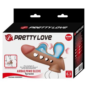 Hava Yastıklı Premium Melez Rengi Silikon Penis Kılıfı - Tyronn