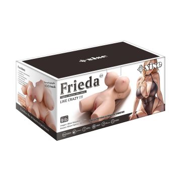 USB'den Manyetik Şarjlı Titreşim Fonksiyonlu Realistik Yarım Vücut - Frieda
