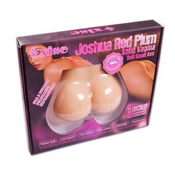 2 İşlevli 3D Realistik Kalça Suni Vajina Anüs - Small Red Plum