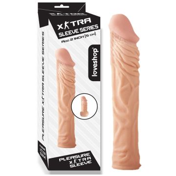5 cm Uzatmalı Et Dokulu Penis Kılıfı