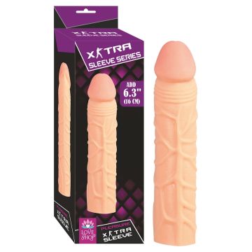 16 cm Ekstra Sleeve - Silikon Penis Kılıfı