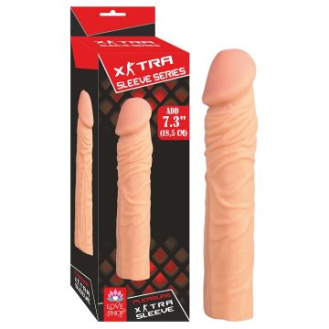 18 cm Ekstra Sleeve - Silikon Penis Kılıfı