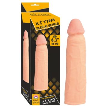 16 cm Ekstra Sleeve - Silikon Penis Kılıfı