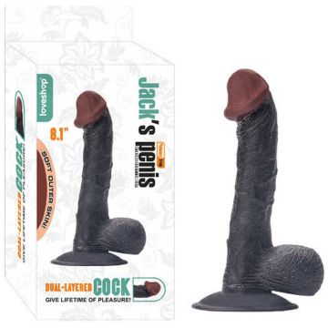 20 cm Jacks Zenci Realistik Suni Penis