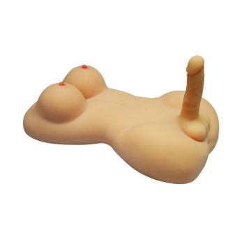 19 cm Penisli Ladyboy Realistik Yarım Vücut Manken