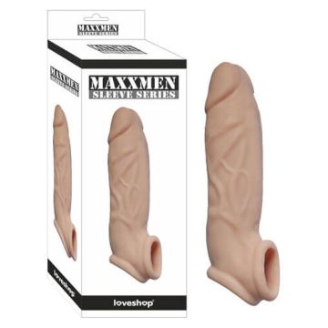 5 cm Uzatmalı Maxxmen Sleeve Et Dokulu Penis Kılıfı